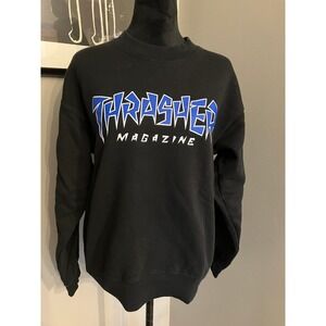 Thrasher Magazine Crewneck Asian‎ Logo Sweatshirt Mens black size small